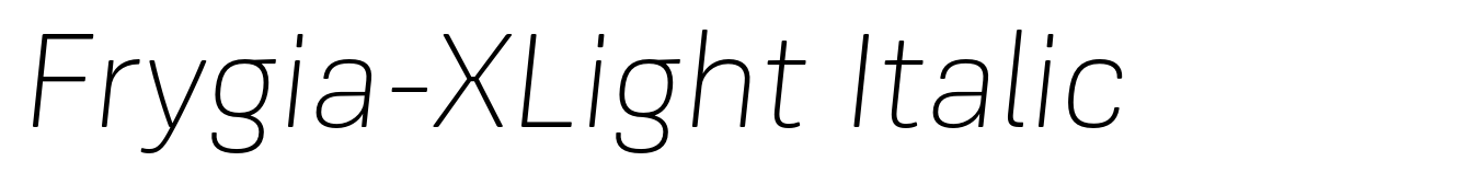 Frygia-XLight Italic